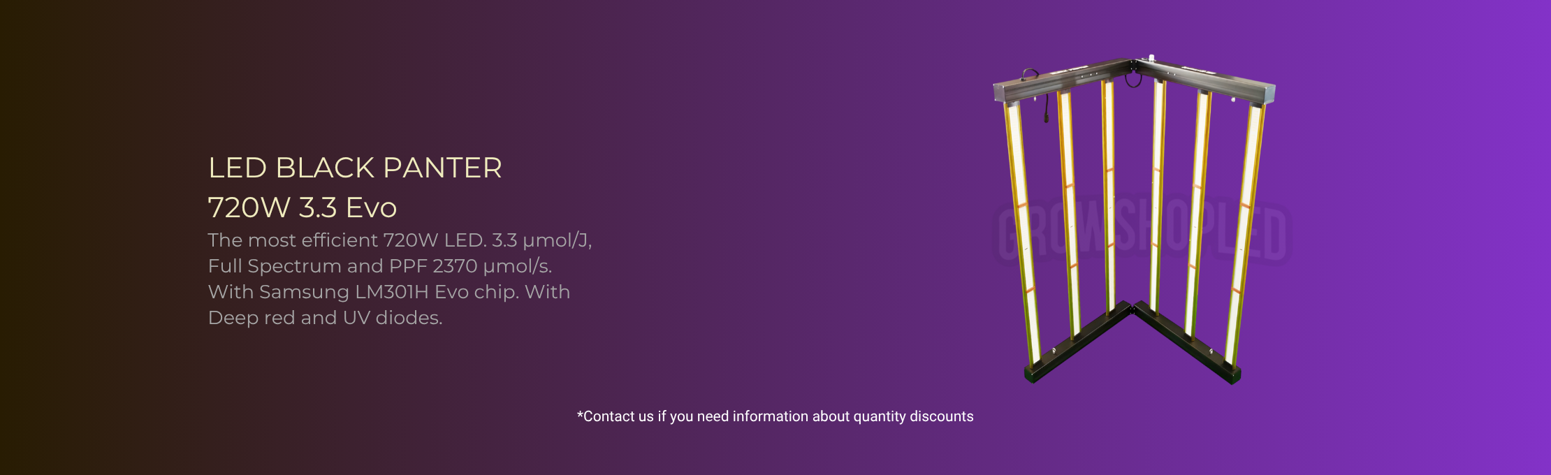 LED 720W Black Panter 3.3 Evo